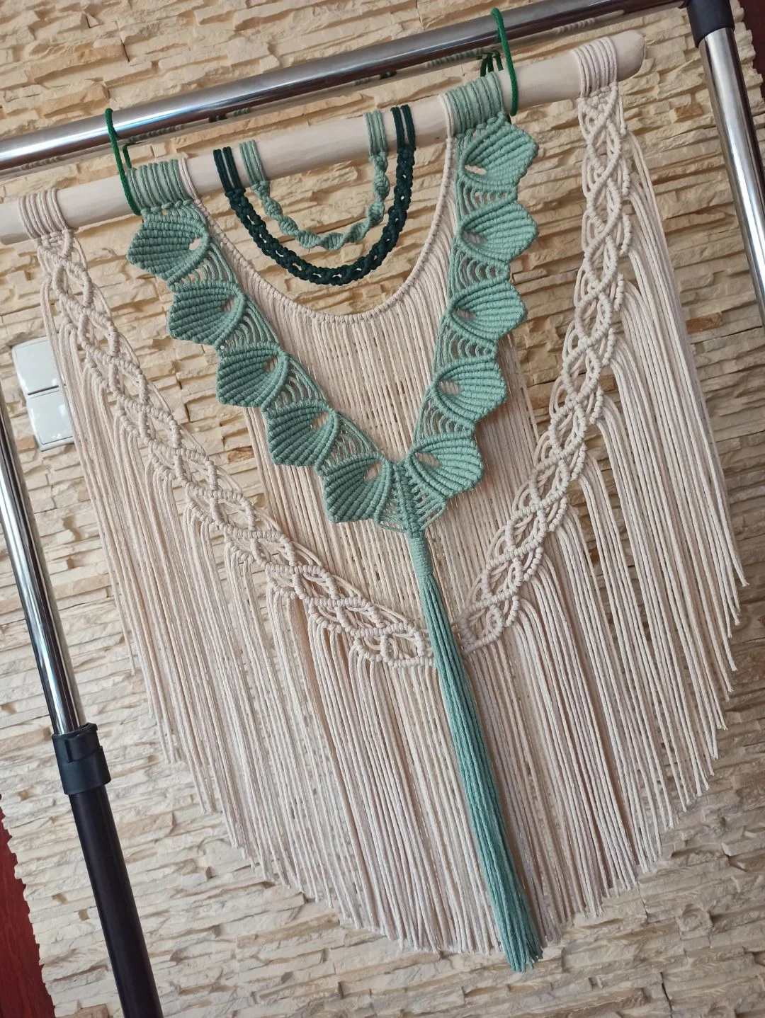 Makrama na ścianę Muszla