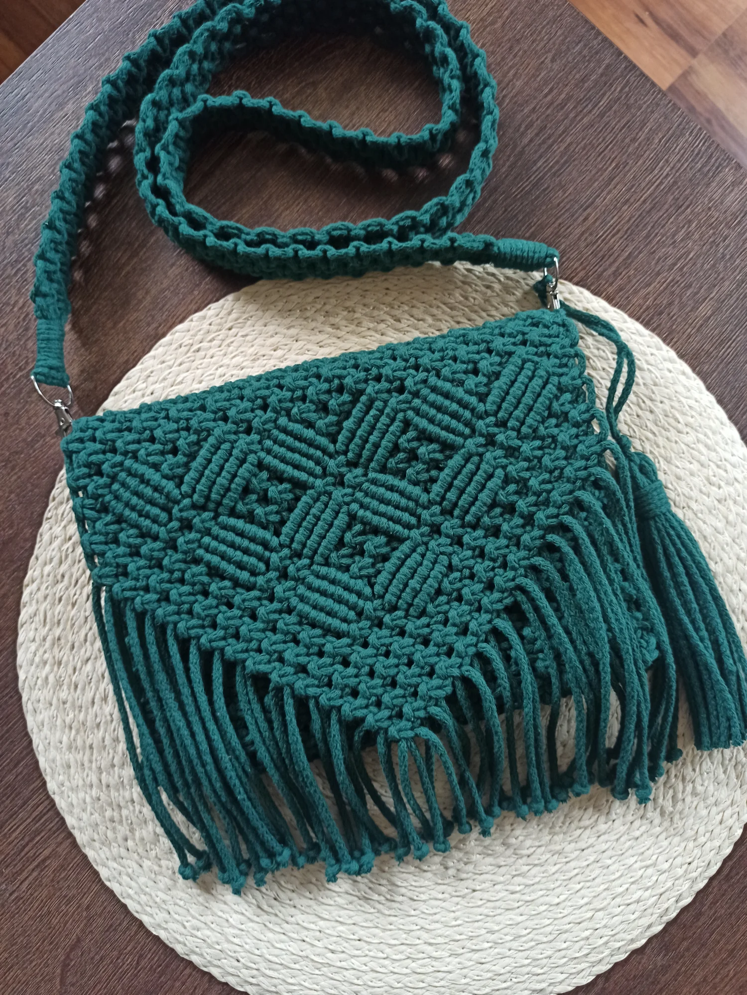 Torebka makrama  ze sznurka