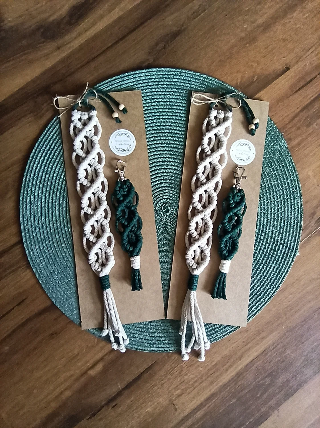 Zakładka i brelok zestaw makrama 